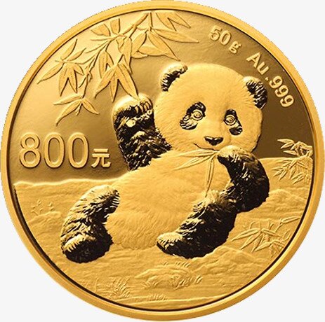 50g China Panda Proof Goldmünze (2020)