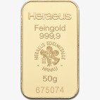 50g Goldbarren | Heraeus
