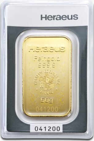 50g Gold Bar | Heraeus