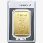 Золотой слиток Heraeus 50 г