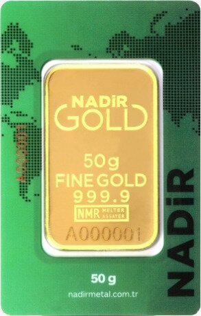 50g Lingot d'Or | Nadir Gold | Frappé