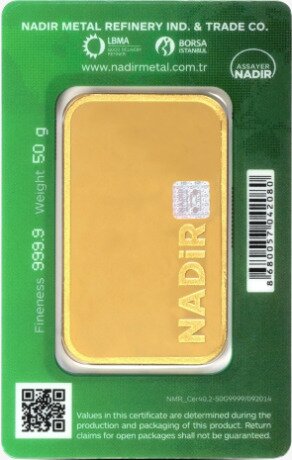 50g Gold Bar | Nadir Gold | Minted