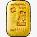 Золотой слиток литой Valcambi 50 г