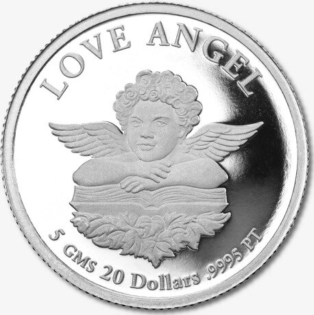 Платиновая монета Ангел Любви 5г Разных Лет (Love Angel)