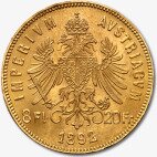 8 Fiorini 20 Franchi | Francesco Giuseppe | Marengo d'oro (1870-1892)