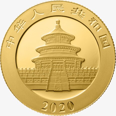 8g China Panda Gold Coin (2020)