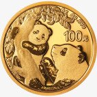 Золотая монета Китайская Панда 8 g 2021 (China Panda)