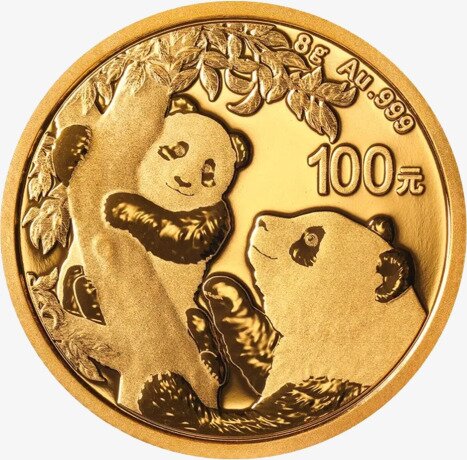 8g China Panda Gold Coin (2021)