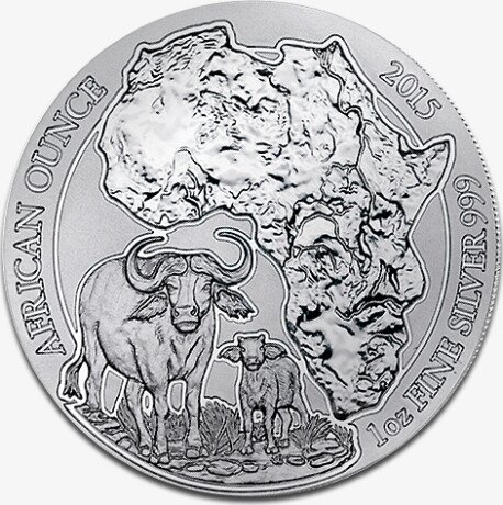 1 oz Rwanda African Buffalo | Silver | 2015