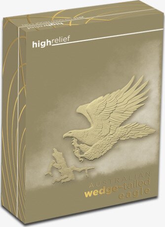Золотая монета 1 Клиновидный Орел Австралия 2015 (Wedge-Tailed Eagle) High Relief