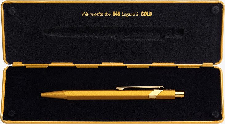 Шариковая ручка 849 Gold Bar в футляре