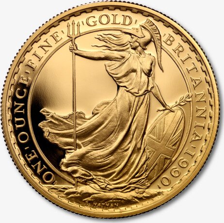 Британия Набор золотых монет 1990 Britannia Proof