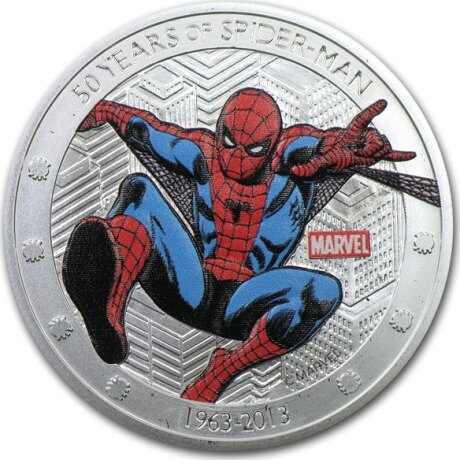 1 oz Jubiläumsausgabe 50 Jahre Spiderman™ | Silber | 2013