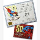 Серебряная монета Человек Паук 1 унция 2013 50-летний Юбилей (Spider-Man™)
