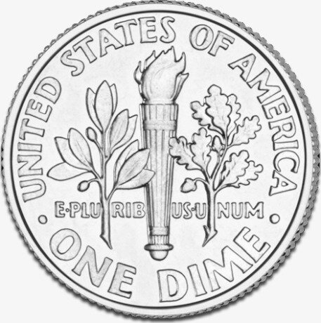 Серебряная монета Дайм Франклина Д. Рузвельта Разных лет (Dime Franklin D. Roosevelt)