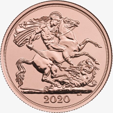 Podwójny Suweren Elżbieta II Złota Moneta | 2020