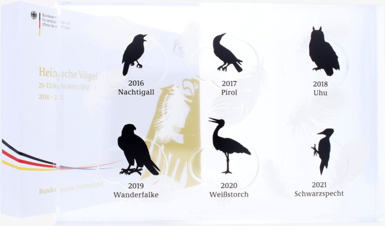 Коробка для Коллекции Золотых Монет Птицы Германии