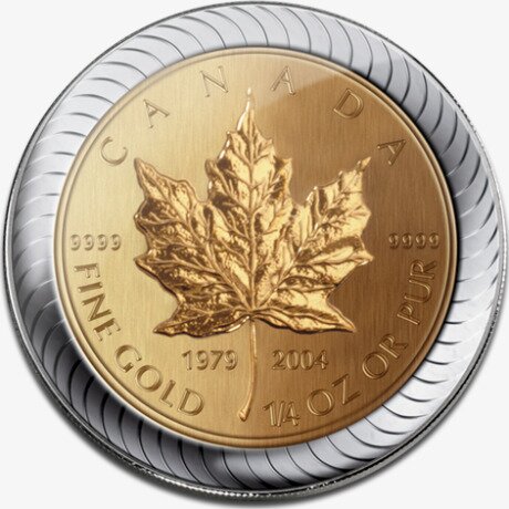 Набор золотых монет Кленовый Лист 2004 25-летний Юбилей (Set Maple Leaf)