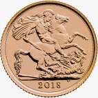Золотая монета Соверен Елизаветы II 1/2 (Sovereign Elizabeth II) 2018