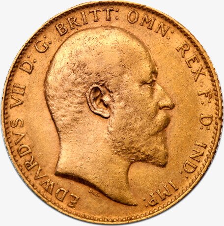 Suweren Edward VII Złota Moneta | 1902 - 1910