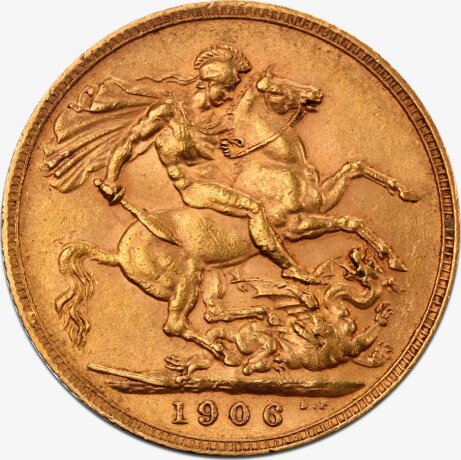 Золотой Соверен (Sovereign Edward VII) Эдуарда VII 1902-1910 гг
