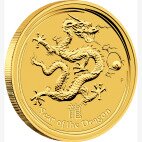 Золотая монета Лунар II Год Дракона 1/20 унции 2012 (Lunar II Dragon)