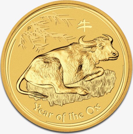 Золотая монета Лунар II Год Быка 1/10 унции 2009 (Lunar II Ox)
