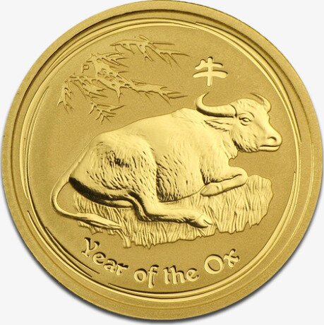 Золотая монета Лунар II Год Быка 10 унций 2009 (Lunar II Ox)