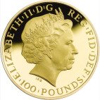 1 Uncja Lunar UK Rok Konia Złota moneta | 2014