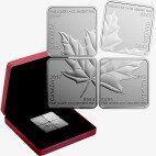 Канадский кленовый лист 999.9 2017 Серебряная монета (Maple Leaf Quartet)
