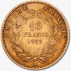 10 Francos Franceses Napoleón III | Oro | 1854-1869