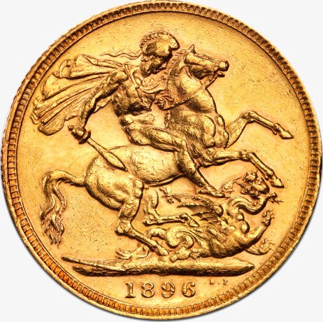 Suweren Królowa Wiktoria "Stara Głowa" Złota Moneta | 1893 - 1901