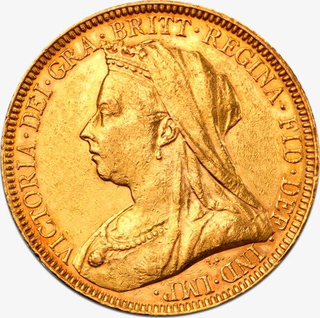 Sterlina d'Oro Vittoria Testa Velata | 1893-1901