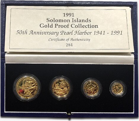 Salomoninseln, 50. Jubiläums-Set, Pearl Harbor 1941-1991