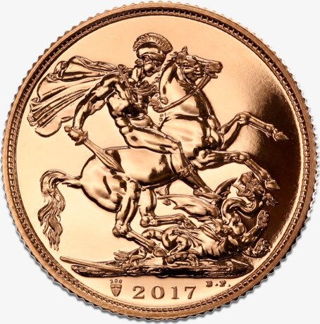 Suweren Elżbieta II Złota Moneta | 2017