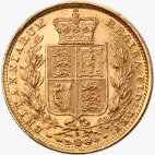 Sterlina d'oro Vittoria Testa Giovane con stemma | 1871-1887