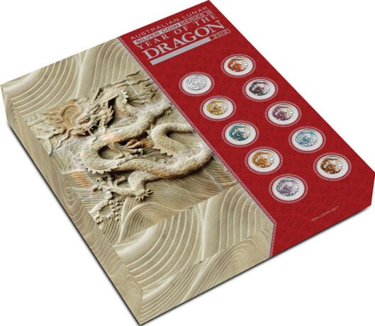 Year of the Dragon - Lunar Series 2, Set de 10 monedas, 2012